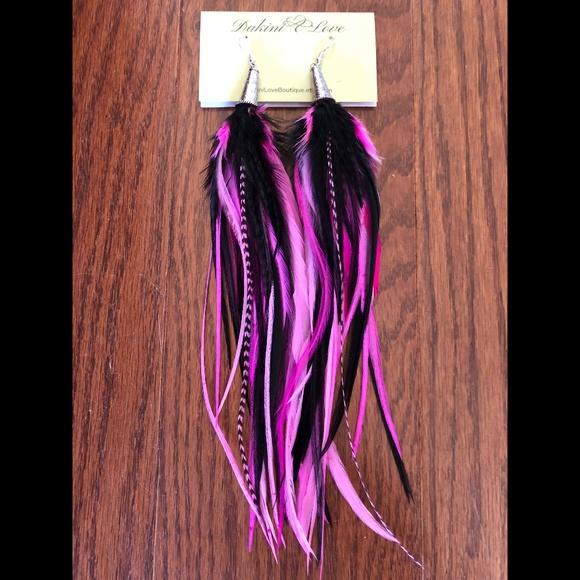 Real Feather Earrings ~ CELEBRATE - Picture 9 of 9